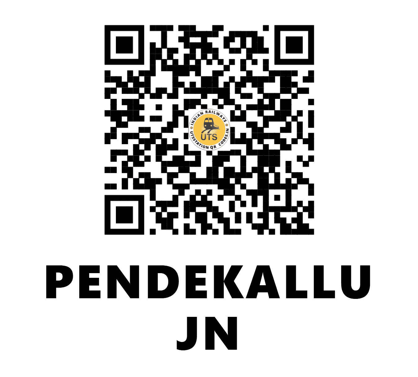 UTS QR Code for PENDEKALLU JN - PDL (SC - ANDHRA PRADESH)